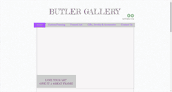 Desktop Screenshot of butlergallery.net