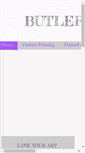 Mobile Screenshot of butlergallery.net